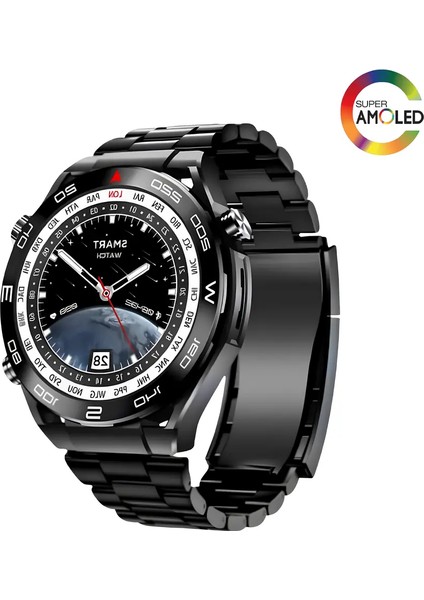 Watch Vn 4 Pro Plus Akıllı Saat (3 Kordonlu 2025 Serisi)