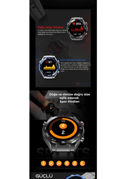 Watch Vn 4 Pro Plus Akıllı Saat (3 Kordonlu 2025 Serisi) modelleri