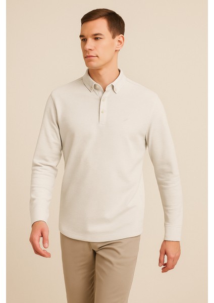 Erkek Yarım Pat Düğmeli Gömlek