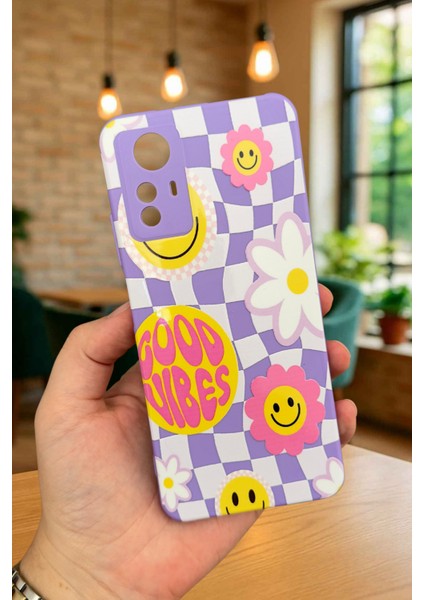 Redmi Note 12S- Good Vibes Silikon Darbe Emici Klasik Korumalı Rubber Kılıf