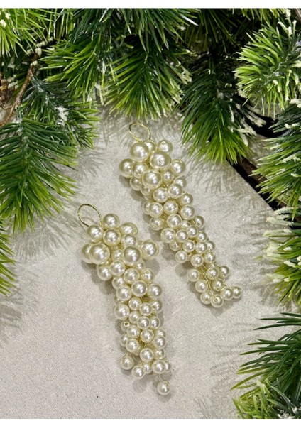 Ithal Yılbaşı Lüks Tasarım Inci Salkım Süs 1 Adet fırsatları