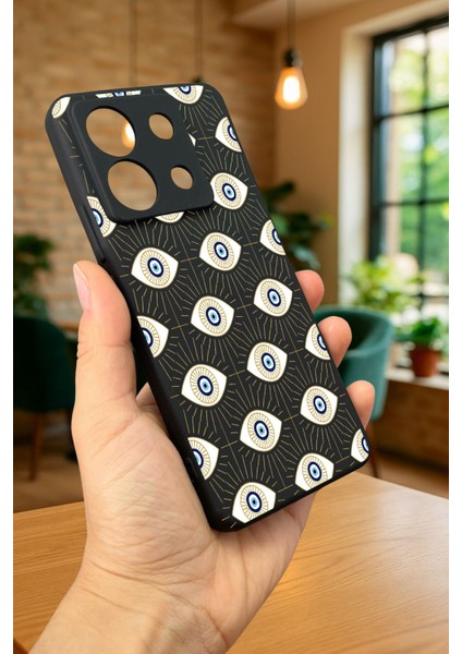 Xiaomi Redmi Note 13 Pro 5g Evıl Eye Desenli Silikon Darbe Emici Klasik Korumalı Rubber Kılıf indirimleri