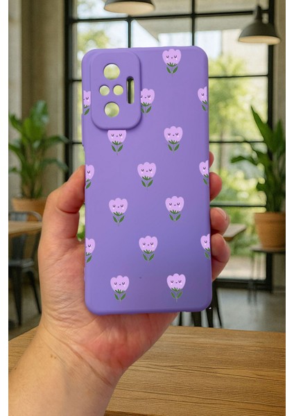 Xiaomi Redmi Note 1o Pro - Mini Lale Desenli Silikon Darbe Emici Klasik Korumalı Rubber Kılıf fiyatları