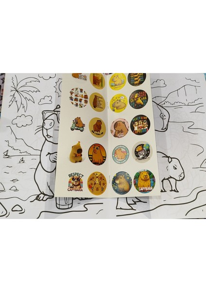 4 Adet Stickerli Boyama Kitabı (Roblox,minecraft,copybara,sonic Figürlü) fırsatları