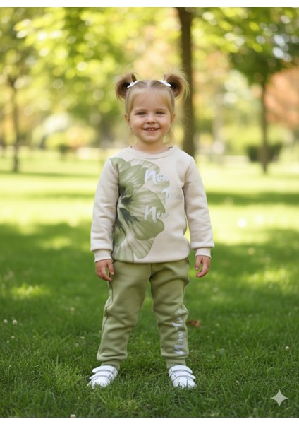 Kız Çocuk Alt Üst Takım Uzun Kollu Eşofman Rahat Şık Modern Tasarım