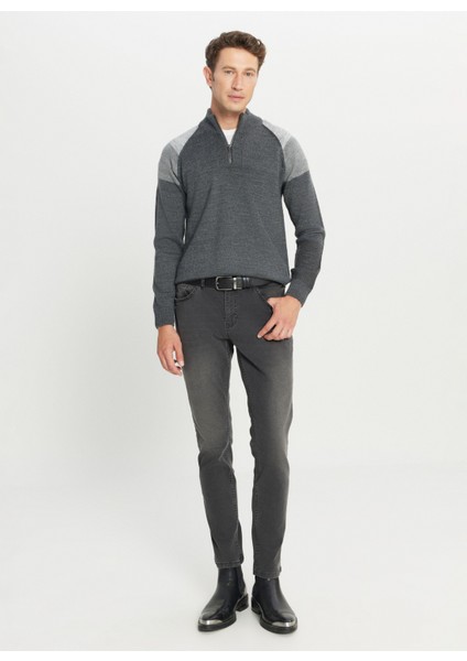 Bato Yaka Standart Antrasit Melanj Erkek Kazak ACE049261481_ATG fiyatları