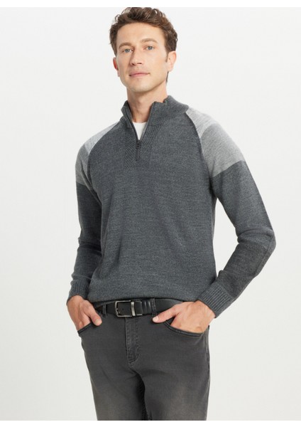 Bato Yaka Standart Antrasit Melanj Erkek Kazak ACE049261481_ATG modelleri