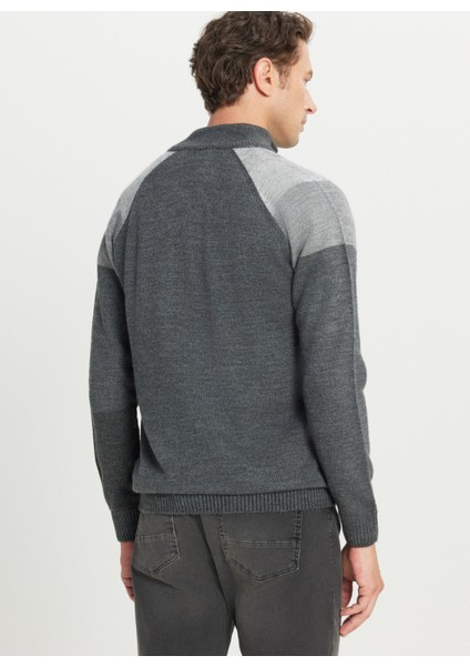 Bato Yaka Standart Antrasit Melanj Erkek Kazak ACE049261481_ATG indirimleri