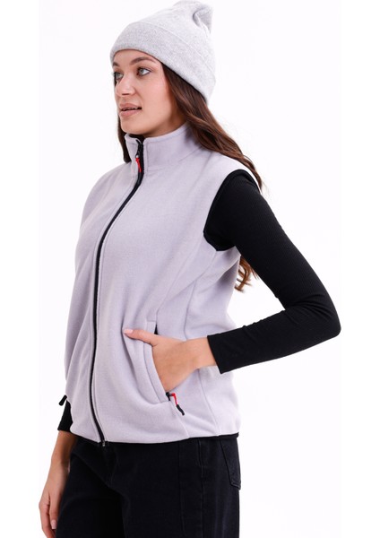 Kadın Slim Fit Tam Fermuarlı Polar Yelek fırsatları