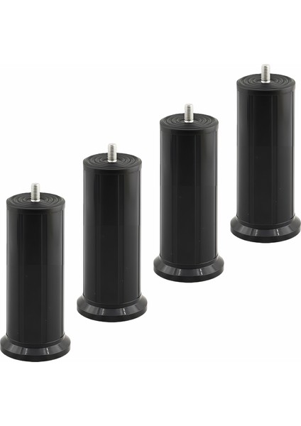 Keson 4 Adet 12 cm Siyah Plastik Mobilya Baza Tv Ünitesi Yükseltme Ayağı Destek Ayağı indirimleri