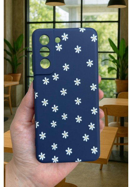 Samsung Galaxy S21 Fe - Mini Papatya Desenli Silikon Darbe Emici Klasik Korumalı Rubber Kılıf fiyatları