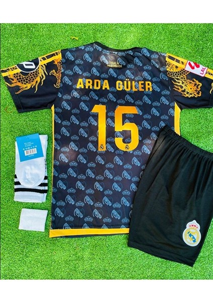 R.madridd 2024/25 Yeni Sezon A.r.d.a G.ü.l.e.r Özel Konsept (Armalı) Çocuk Forması 4lü
