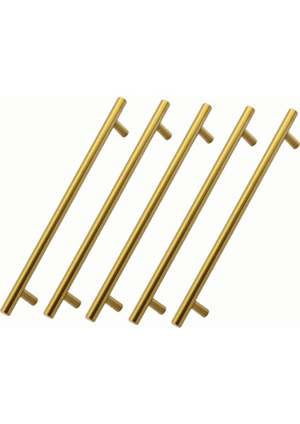 Alteta Gold 5 Adet 192 mm Altın Metal Mobilya Kulp Mutfak Çekmece Dolap Dolabı Kapak Kulpları Kulbu