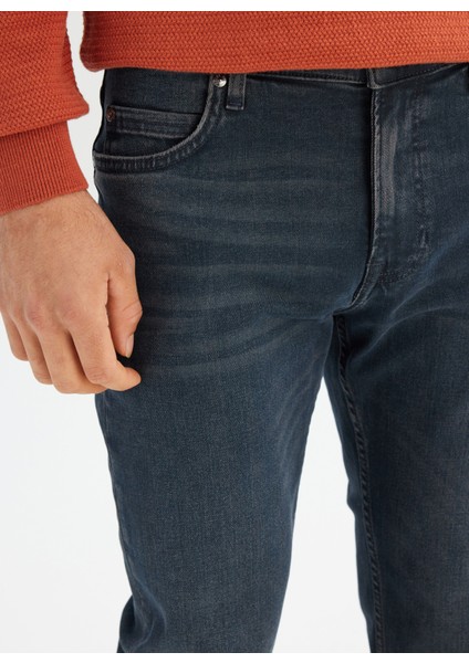 Normal Bel Slim Fit Koyu Lacivert Erkek Denim Pantolon ML701012397 Lacivert Denim Pant fırsatları