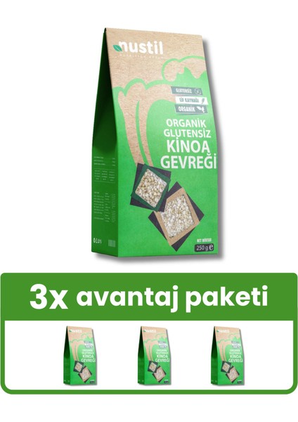 Organik Kinoa Gevreği 250G X3