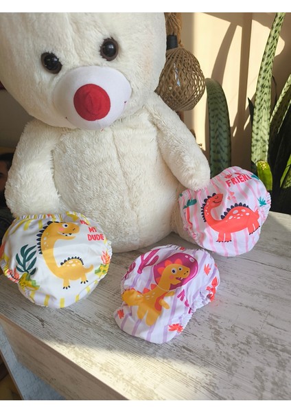 Alıştırma Külodu Erkek Bebek Çocuk 3'lü Lüx % 100 Pamuk Anti Alerjik Nikel Içermez Yıkanabilir