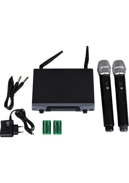 WM-202H 1 Alıcı + 2 El (Lavalier) Kablosuz Uhf Mikrofon Seti modelleri