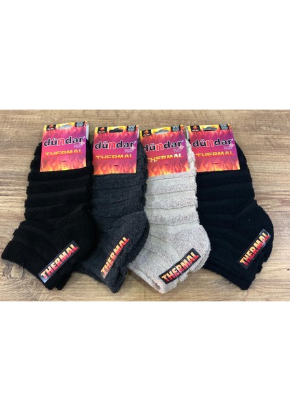 Dündar 4 Çift Kadın Kışlık Havlu Termal Plus Patik Parfümlü Çorap 36 - 40 No modelleri