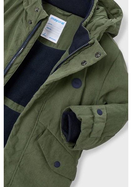 Erkek Çocuk 2-9 Yaş Içi Polarlı Kapüşonlu Mont Haki modelleri