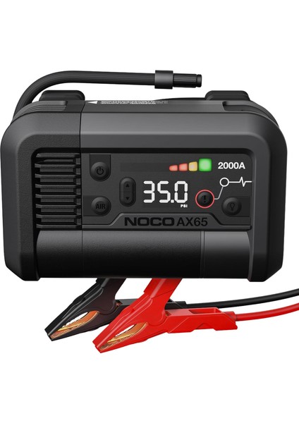 AX65 12V Lityum 2000AMP Akıllı Akü Takviye + Pompa + Powerbank + LED Lamba