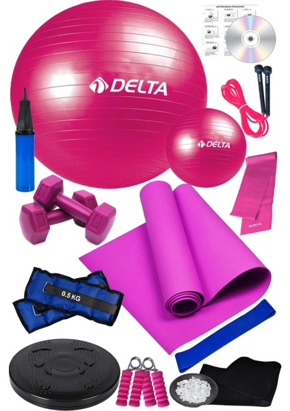 15 Li Pilates Seti Pilates Minderi Topu Twister Disk Aerobik Band Termal Kemer Bilek Ağırlığı fiyatları