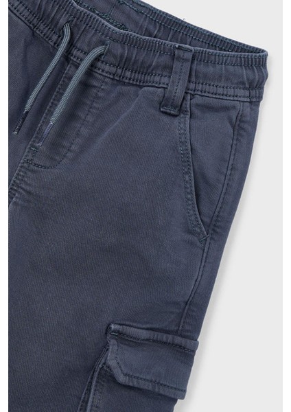 Erkek Çocuk 4-9 Yaş Kargo Cep Yumuşak Pantolon Lacivert modelleri