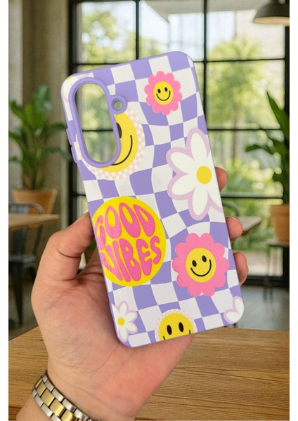 Samsung Galaxy A26 Uyumlu Good Vibes Silikon Darbe Emici Klasik Korumalı Rubber Kılıf