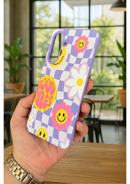 Samsung Galaxy A26 Uyumlu Good Vibes Silikon Darbe Emici Klasik Korumalı Rubber Kılıf modelleri
