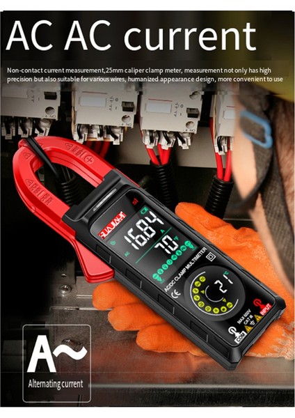 Huajiayi S1 Dc/ac Dijital Kelepçe Ölçer 6000 Sayım 400A Amp Menteter Renk Ekran Tester Hz Ncv Ohm Metre (Yurt Dışından) modelleri