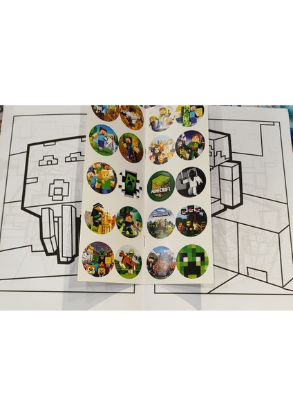 4 Adet Stickerli Boyama Kitabı (Hello Kitty,capybara,minecraft,bluey Figürlü indirimleri