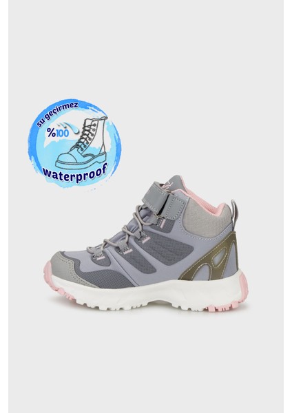Su Geçirmez Bağcık ve Cırt Cırtlı Bot Unisex Çocuk Bot BUCK3005 fiyatları