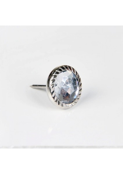 Febko Dekoratif Parlak Taşlı Kabara Raptiye 17 mm - 50 adet