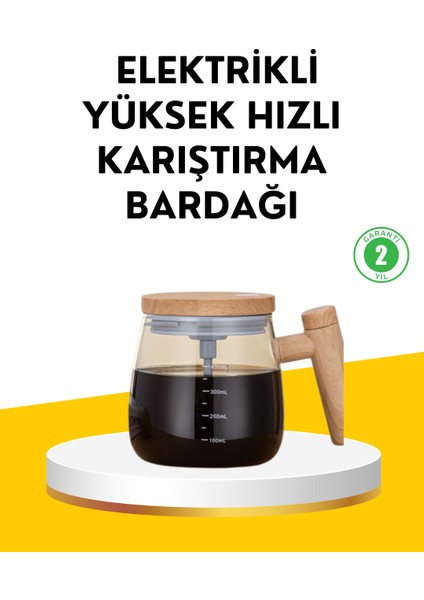 USB Şarjlı Akıllı Karıştırıcı Kupa – Isıtma Altlıklı Ip6 Su Geçirmez