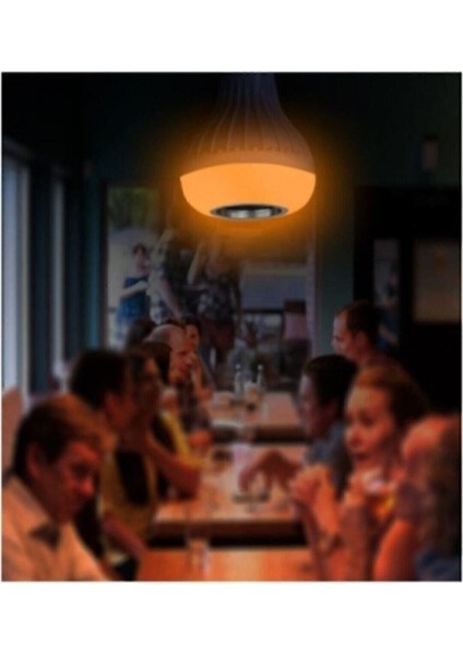 Bluetooth Music Bulb Akıllı Hoparlör LED Işıklı Uzaktan Kumandalı Müzikli Lamba 7 Renk Işıklı