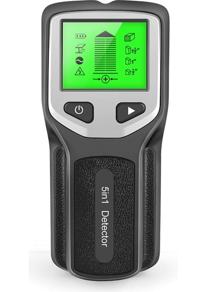 5 Duvar Tarayıcı Saplama Detektörü Dijital El Duvar Dedektörü Pvc Su Borusu Metal Bulucu Tarayıcı Siyah-Silver (Yurt Dışından)