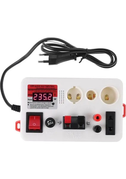 LED Hızlı Lamba Test Cihazı LED Işık Lamba Voltaj Güç Test Cihazı Dama Tahtası Lamba Test Kutusu Ekran Eu Fişi (Yurt Dışından)