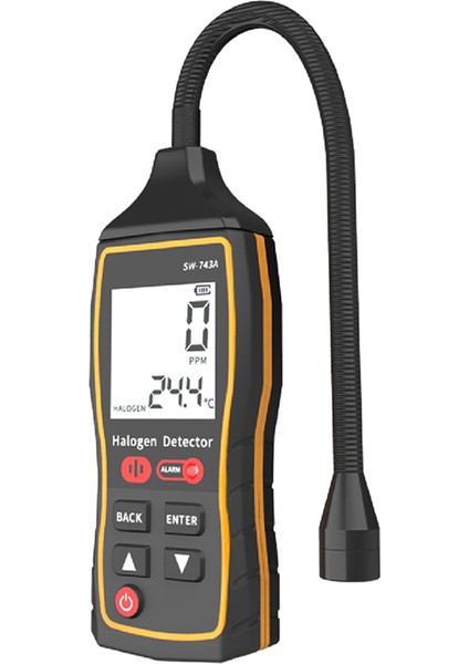 SW-743A Soğutucu Sızıntı Dedektörü Yüksek Hassasiyet LCD Ekran DC4.5V Halojen Freon Test Merkezi Ac Araba Buzdolabı (Yurt Dışından)