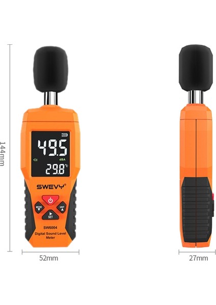 Swevy Digital Decibel Metre, 30DB Ila 130DB Arasında Ayarlanabilir Ölçüm Aralığı, Hızlı Yanıt, Büyük Arkadan Aydınlatmalı LCD Ekran (Yurt Dışından) indirimleri