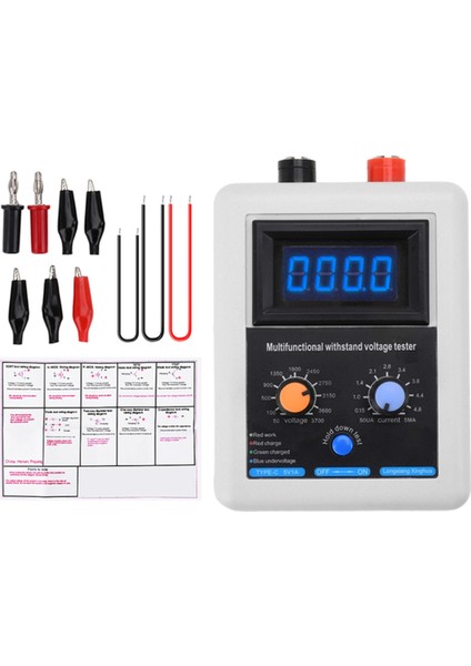 0V-3500V Igbt Voltaj Özelliği Transistör Test Cihazı Diyot Mos Trıode LED Voltaj Özelliği Mov Tester Mavisi Için (Yurt Dışından)