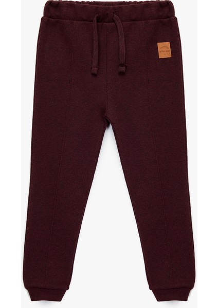 Beli Lastikli Cepli Basic Jogger Eşofman Altı