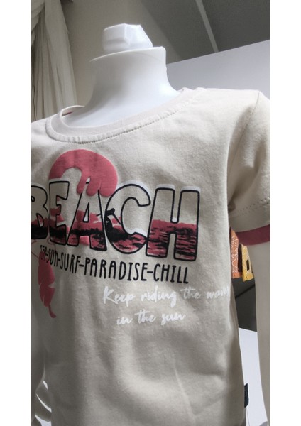 Çocuk Unisex Kız Erkek Şortlu Alt Üst Takım Kreş %100 Pamuk Rahat Tarz Tasarım Premium, Mercan indirimleri