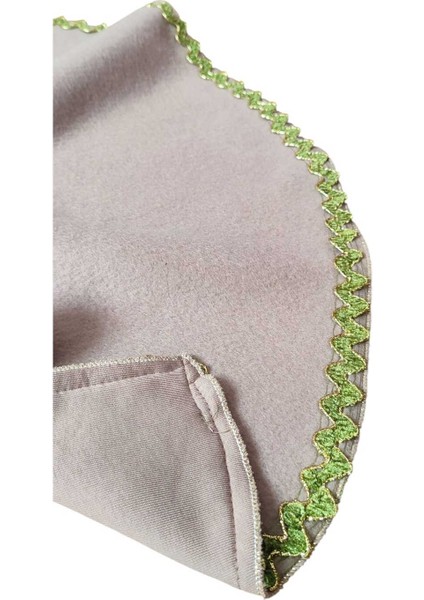 Yılbaşı Çam Ağacı Altı Örtüsü, Çam Ağacı Ayak Halısı Örtüsü, Sütlü Kahve Renk, Peluş Kumaş, 65 cm fırsatları