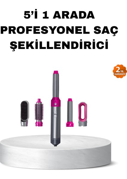 5’i 1 Arada Saç Şekillendirme Seti Negatif Iyon Teknolojili ve Hızlı Kurutmal - M779K490-R55