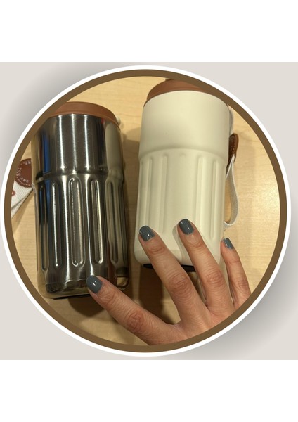 Akıllı LED Sıcaklık Göstergeli Çelik TERMOS/MUG-400 ml