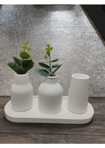 C47 Dekoratif Vazo Takımı 3lü