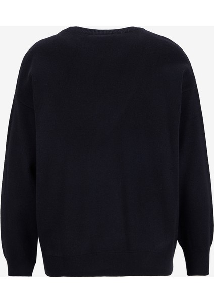 Bisiklet Yaka Relaxed Düz Örgü Desenli Siyah Kazak Kadın M5WL-KZK1095 fiyatları