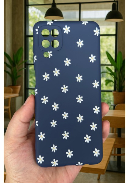 Samsung Galaxy A12 Uyumlu Mini Papatya Desenli Silikon Darbe Emici Klasik Korumalı Rubber Kılıf fiyatları