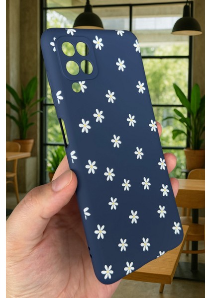 Samsung Galaxy A12 Uyumlu Mini Papatya Desenli Silikon Darbe Emici Klasik Korumalı Rubber Kılıf fırsatları
