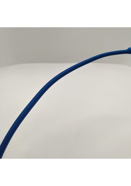 Dekoratif Örgülü Kumaş Kablo Lacivert Renk 2X0,50MM 1 Metre fiyatları