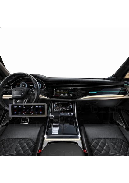 Yeni Audi Q7 Navigasyon Dijital Gösterge 9h Nano ve Piano Black Uyumlu Tpu Koruyucu 9lu Set fiyatları